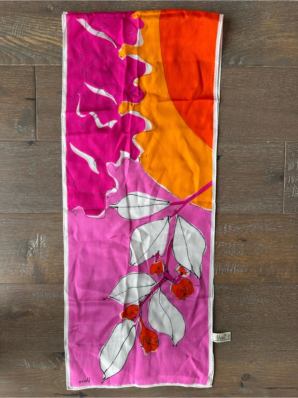 10x25 vintage Vera Neumann silk scarf